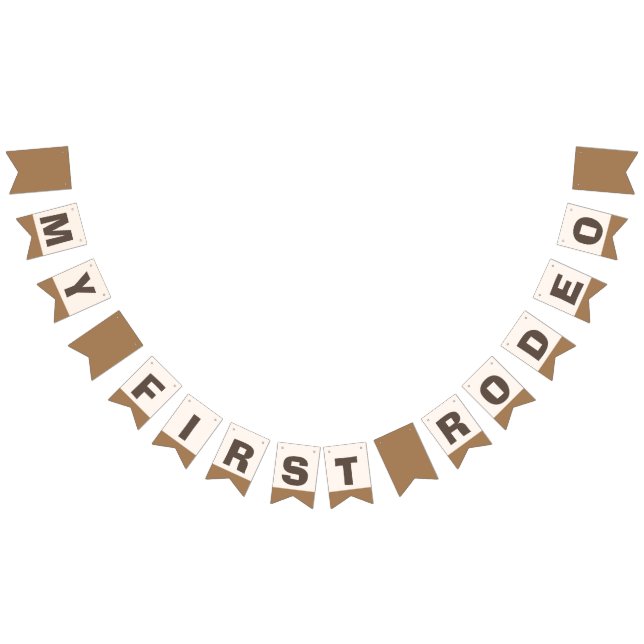 My First Rodeo Western Birthday Bunting Flags (All)
