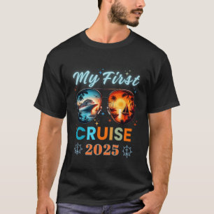 My First Ship Cruise Vacation 2025 Family Trip Gir T-Shirt