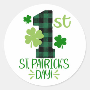 My First St. Patrick’s Day ☘️ Classic Round Sticker