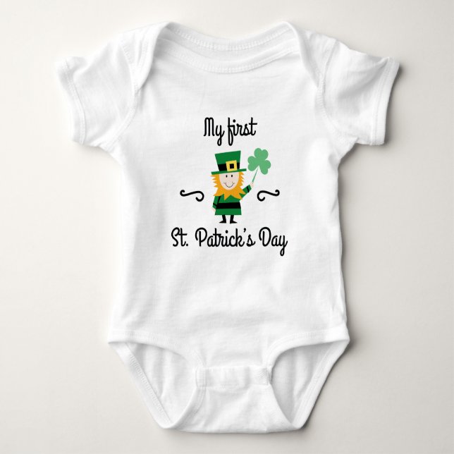 My First St. Patrick's Day Baby Bodysuit (Front)