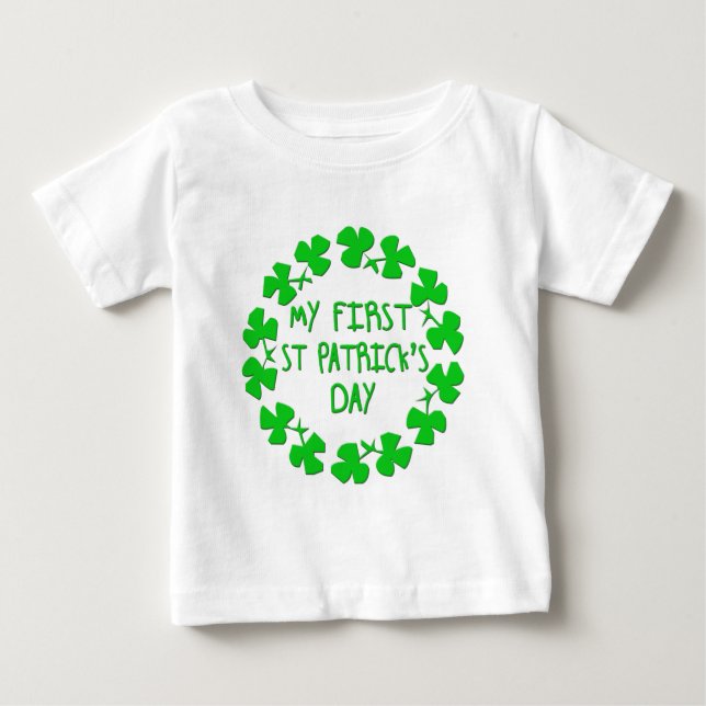 My First St. Patrick's Day Baby T-Shirt (Front)