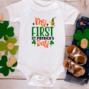 My First St Patricks Day Gnome Baby Bodysuit