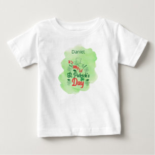 My First St. Patricks Day Personalised Baby T-Shirt