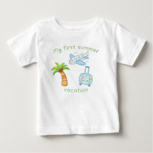 My First Summer Vacation Cute Funny Baby T-Shirt