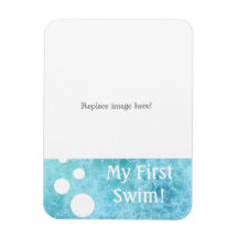 My First Swim Photo Magnet