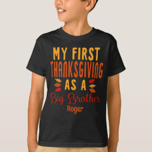 My First Thanksgiving As A Big Brother Sibling T-Shirt