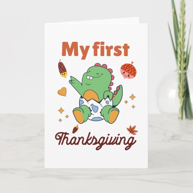 My first Thanksgiving Card (Front)
