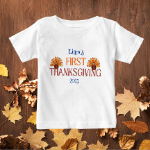 My First Thanksgiving Name white 