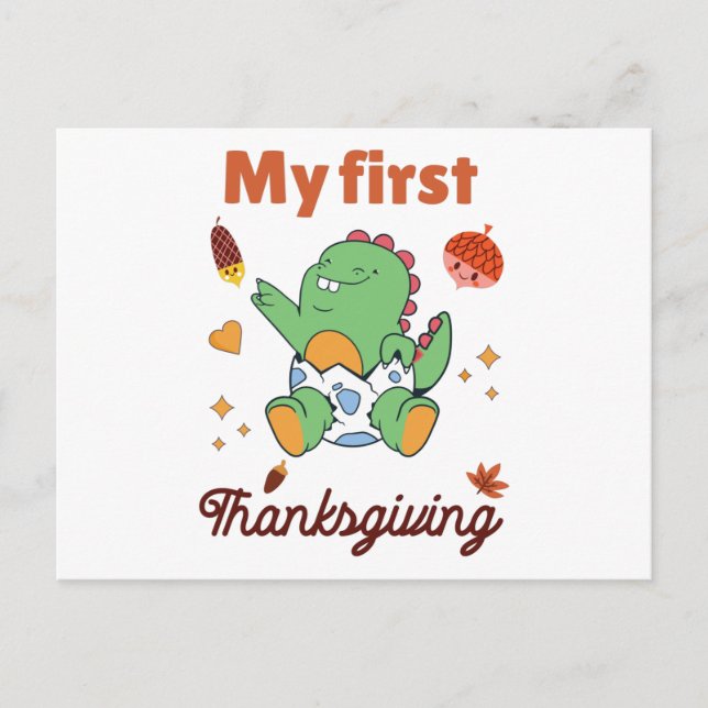 My first Thanksgiving Postcard (Front)