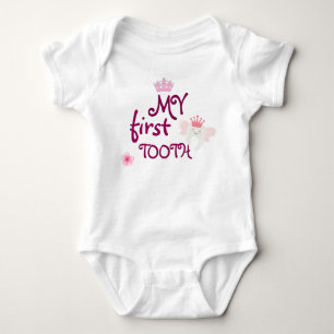my first tooth baby bodysuit