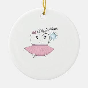 My First Tooth Ceramic Tree Decoration