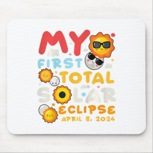 My First Total Solar Eclipse April 8 2024 Kids Tod Mouse Mat