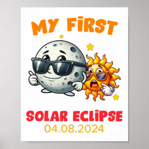 My First Total Solar Eclipse April 8 2024 Toddler Poster