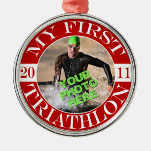 My First Triathlon - 2011 Metal Tree Decoration