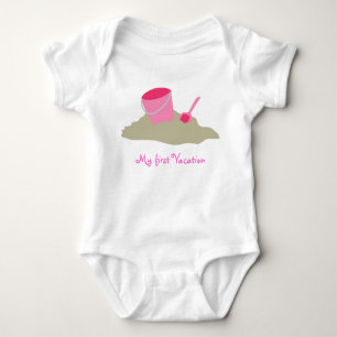 My first Vacation (Girl Shirt) Baby Bodysuit