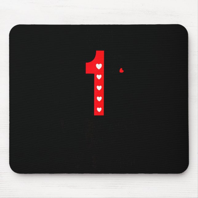 My First Valentines Day As Mom  Mouse Mat (Front)