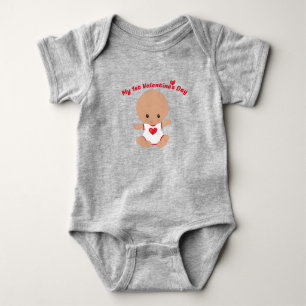 My First Valentines Day Baby Bodysuit