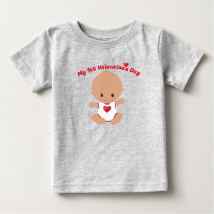 My First Valentines Day Baby T-Shirt
