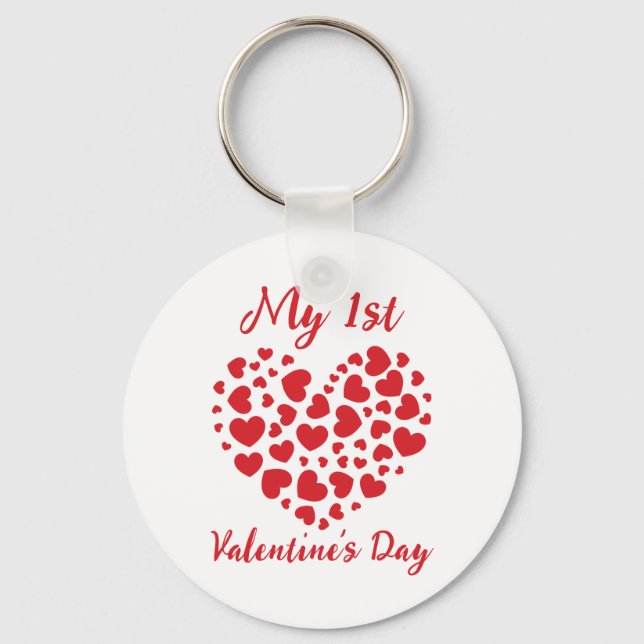 My First Valentine's Day Key Ring (Front)