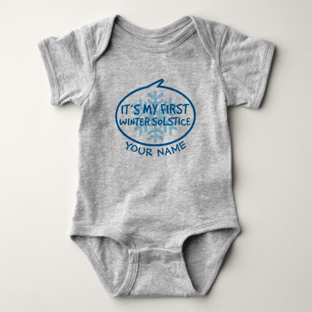 My First Winter Solstice Baby Bodysuit (Front)