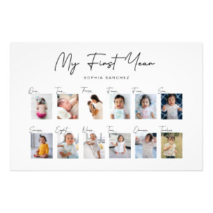 My First Year Photo Collage