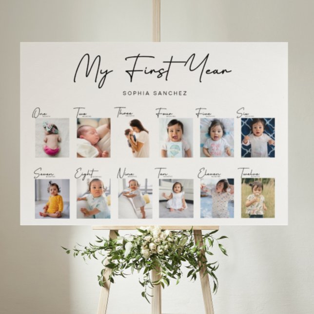 My First Year Photo Collage Print (Creator Uploaded)