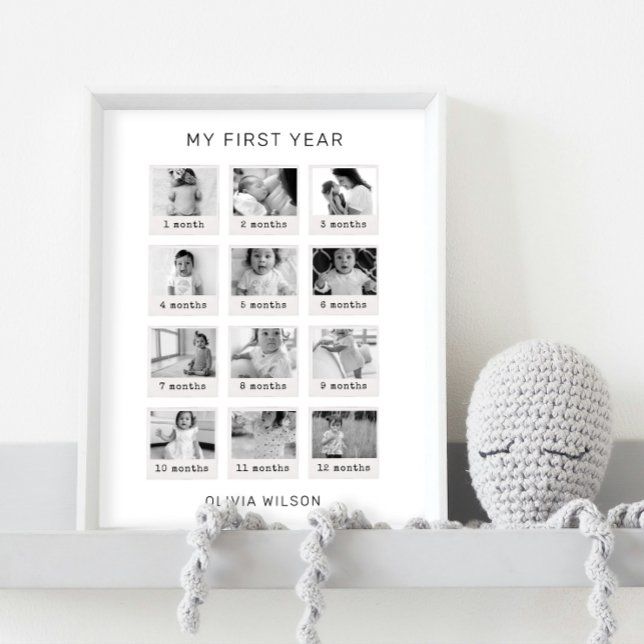 My First Year Poster Black & White (Creator Uploaded)