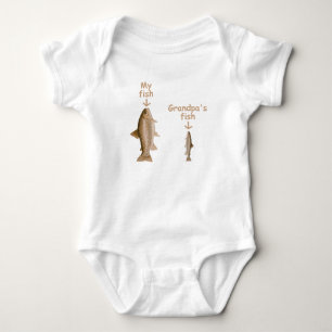 My fish Grandpa's fish Baby Bodysuit