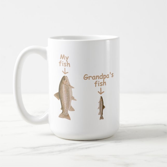 My fish Grandpa's fish Coffee Mug (Left)