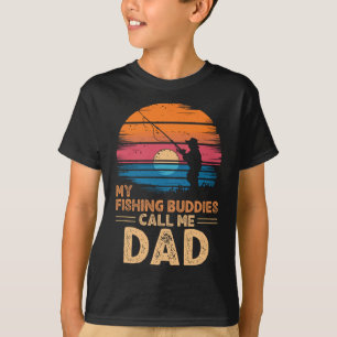 My Fishing Buddies Call Me Dad Retro Vintage Grand T-Shirt