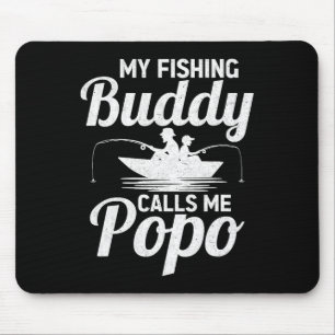 My Fishing Buddies Calls Me Popo Father's Day Fish Mouse Mat