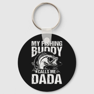 My Fishing Buddy Calls Me Dada Father's Day Fisher Key Ring