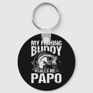 My Fishing Buddy Calls Me Papo Father's Day Fisher Key Ring