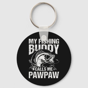 My Fishing Buddy Calls Me Pawpaw Father's Day Fish Key Ring