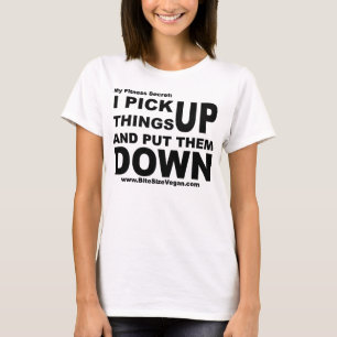 My Fitness Secret Shirt Black Text