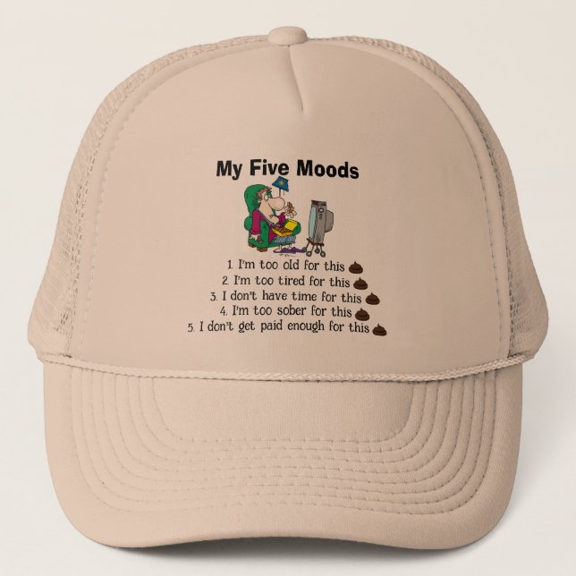My Five Moods Trucker Hat (Front)