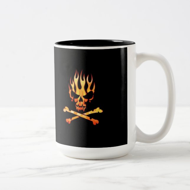 My Flaming Skull Mug (Right)