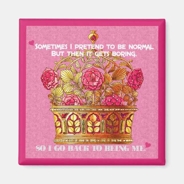 My Floral Crown Magnet (Front)