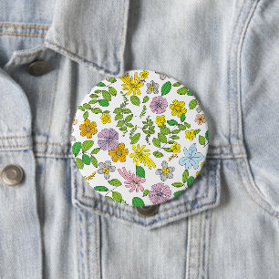 My Flower Design 10 Cm Round Badge