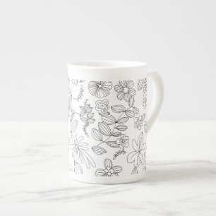 My Flower Design 3 Bone China Mug
