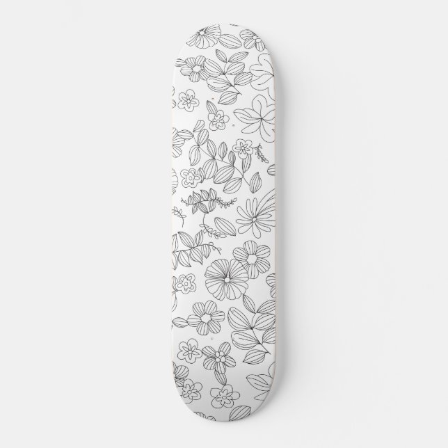My Flower Design 3 Skateboard (Front)