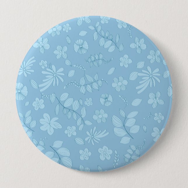 My Flower Design 7 10 Cm Round Badge (Front)