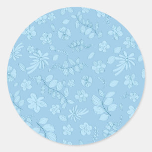 My Flower Design 7 Classic Round Sticker