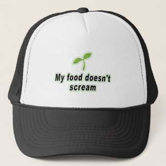 My Food Doesn't Scream For Vegan Plant Based Diet Trucker Hat