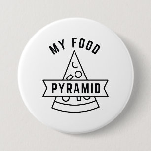 My Food Pyramid 7.5 Cm Round Badge