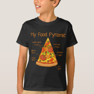 My Food Pyramid Pizza T-Shirt