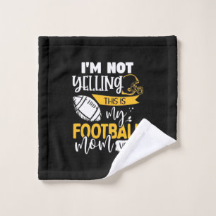 My Football Mum Voice Wash Cloth