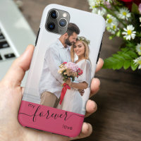My Forever Love Romantic Pink Wedding Photo