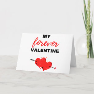 My Forever Valentine Black Holiday Card