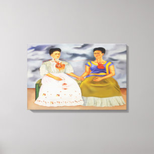 My Frida Series : Two Fridas Canvas Print